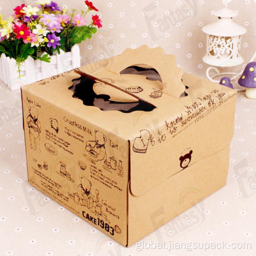 Cake Handle Box Custom Cupcake Handle Box Cake Boxes Supplier